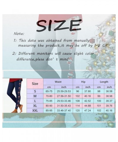 Christmas Leggings for Women 2023, Women's Christmas Leggings Tights Gradient Red Wine Glass Graphic Print Yoga Pants Z2-wine...