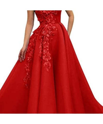 Off-The-Shoulder Prom Dress Mesh Tulle Sleeveless Long Applique Evening Gown 2023 Ivory $56.32 Dresses