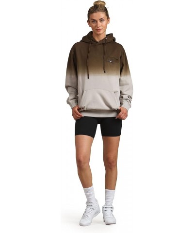 Women's Emerson Ombre Hooded Oversized Sweatshirt Sand $43.18 Hoodies & Sweatshirts