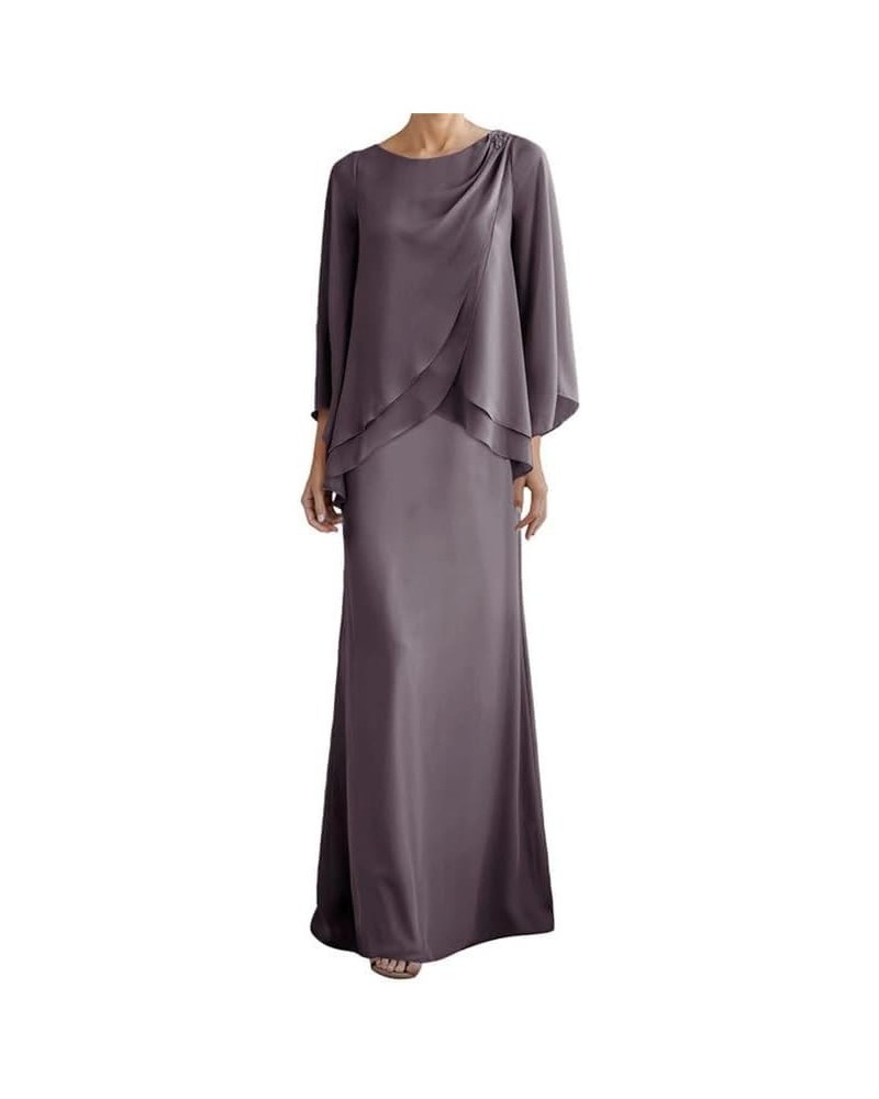 2 Pieces Mother of The Bride Dresses Chiffon Wedding Guest Dresses for Women Plus Size Mother of The Groom Dresses Mauve $38....