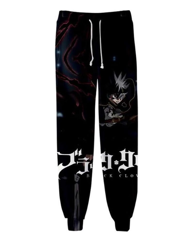 Anime Black Clover Sweatpants 3D Printed Joggers Pants Sport Trousers with Drawstring 1131/5 $10.97 Activewear