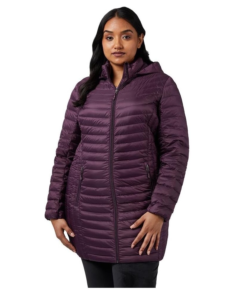 Women's 3/4 Ultra-Light Down Jacket| Slim Fit | Detachable Hood | Water Repellant Irises $26.45 Jackets