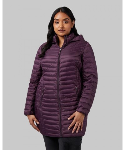 Women's 3/4 Ultra-Light Down Jacket| Slim Fit | Detachable Hood | Water Repellant Irises $26.45 Jackets