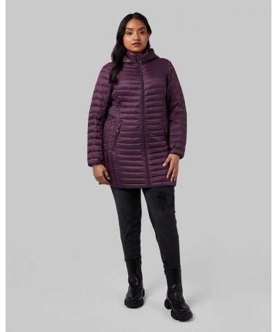 Women's 3/4 Ultra-Light Down Jacket| Slim Fit | Detachable Hood | Water Repellant Irises $26.45 Jackets