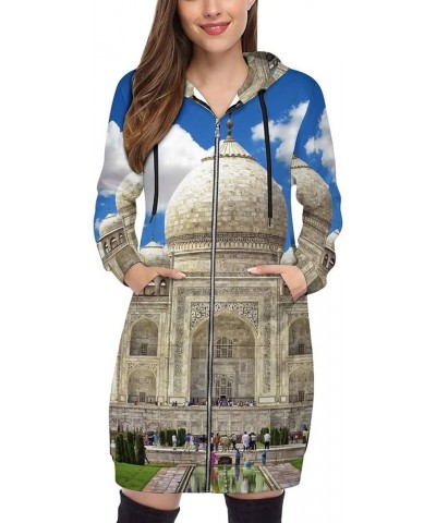 Zip Up Hoodie Women - Long Sleeve Fall Hoodeds Island And Lighthouses Sweatshirts Fall Jacket Coat with Pockets India Marble ...