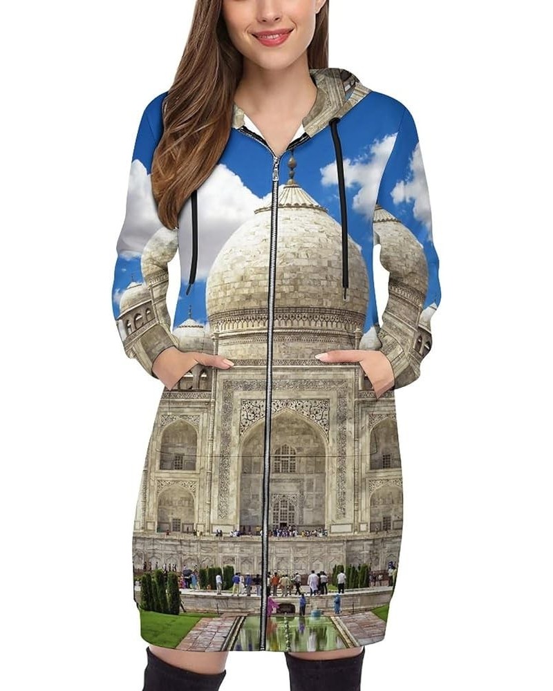 Zip Up Hoodie Women - Long Sleeve Fall Hoodeds Island And Lighthouses Sweatshirts Fall Jacket Coat with Pockets India Marble ...