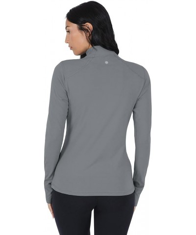 Nude Tech Half Zip Long Sleeve Jacket with Front Pockets Monument $12.88 Jackets