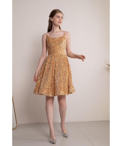 Sequin Homecoming Dresses for Teens Short Prom Dresses 2024 Sparkly Cocktail Party Gown Burgundy $25.20 Dresses