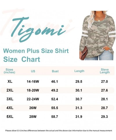 Plus Size Shirts Women Long Sleeves Tops Color Block Fashion Pattern Fall Winter Tunic Loose Fit XL-5XL 14W-28W 9_ B9_ Zjm _ ...