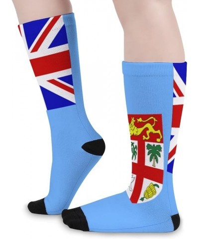 Finnish Flag Sports Crew Socks Fashion Colorful Casual Dress Socks for Men Women Style-4 $11.20 Activewear