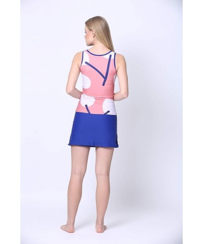 Modest Swimsuit Tankini Top and Swim Skirt with Short Leggings (XS-XXL) Pink Cherry's $29.60 Swimsuits