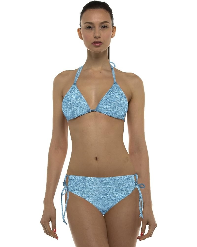 Hawaii UPF50+ Women Rash Guard Triangle Stringer Workout Bikini Bottom (SBB) Blue Cdp $9.75 Swimsuits