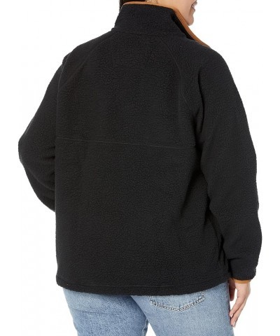 Women's Relaxed Fit Fleece Pullover Black $25.30 Jackets