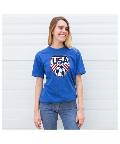 Soccer USA Short Sleeve T-Shirt | Soccer Tee | Youth and Adult Sizes Youth Royal $17.15 Tops