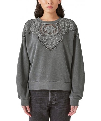 Women's Schiffley Cutwork Pullover Shirt Rabbit $31.21 T-Shirts