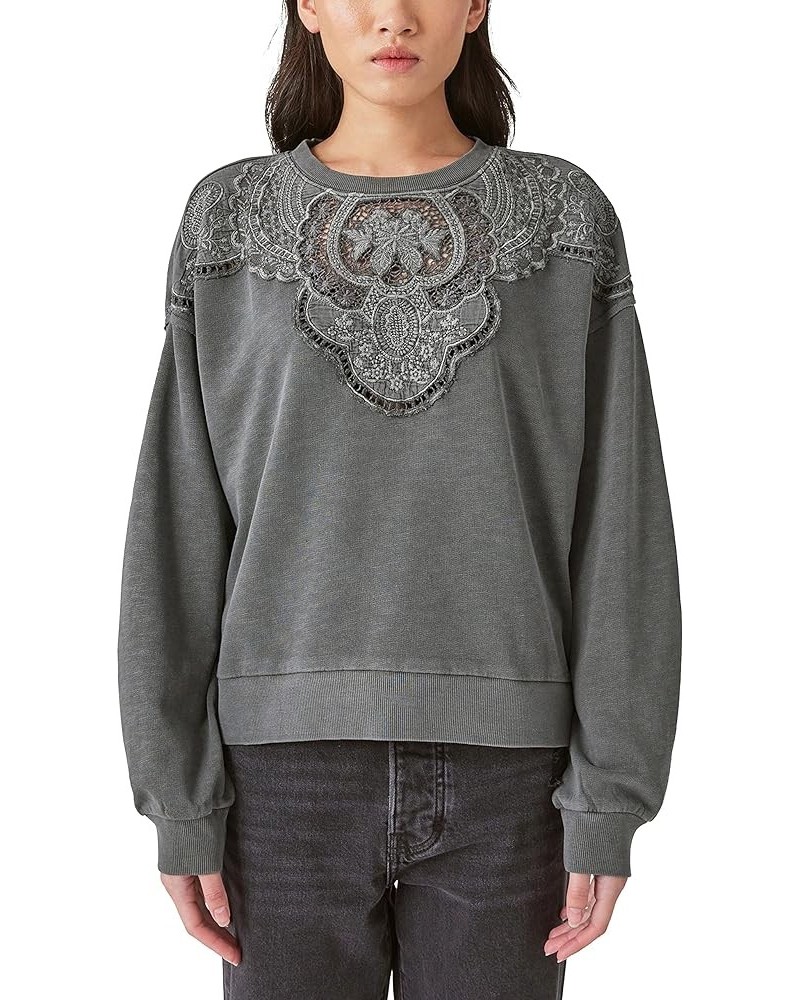 Women's Schiffley Cutwork Pullover Shirt Rabbit $31.21 T-Shirts