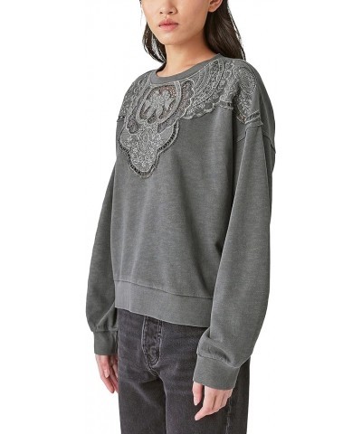 Women's Schiffley Cutwork Pullover Shirt Rabbit $31.21 T-Shirts