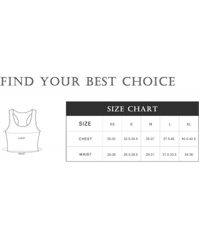 Women's Cotton Sleeveless Racerback Basic Crop Tank Tops Stretchy Scoop Neck Casual Workout Yoga Sports Shirts style 1 Tank T...