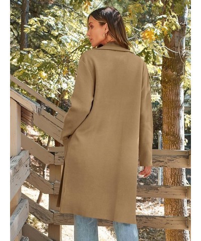 Women's Long Dressy Cardigan Sweaters Fall Trendy Oversized Coatigan 2023 Knit Jacket Winter Coats Camel $20.99 Sweaters