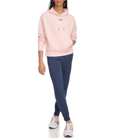 Women's Logo Flag on Chest Soft Fleece Hoodie Rose $21.71 Activewear