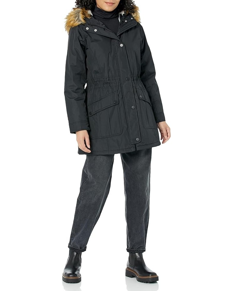 Women's Heavyweight Micro-tech Anorak Jacket Black $15.89 Jackets