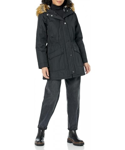 Women's Heavyweight Micro-tech Anorak Jacket Black $15.89 Jackets