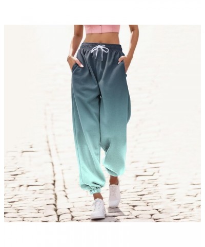 Womens Yoga Sweatpants 2023 Fall Winter Cotton Athletic Lounge Trousers with Pockets Sweatpant for Women S1-mint Green $7.53 ...