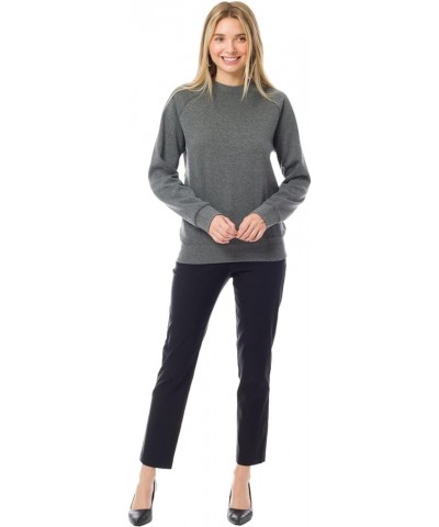 Women's Basic Soft & Comfortable Pullover Fleece Crewneck Sweatshirt Fall Outfits Medium Grey $10.59 Hoodies & Sweatshirts