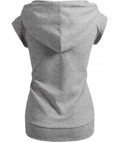 Women's Sleeveless Hoodies Basic Hoodie Zip Up Kwohosl01_melange $15.04 Hoodies & Sweatshirts