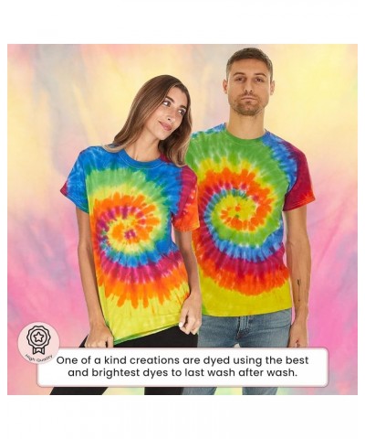 Tie Dye Shirt Women Tops, Tie Dye Shirts for Men, Teens, Tie Dye T Shirts, 100% Cotton in 35 Colors, Sizes S-5XL Reactive Rai...