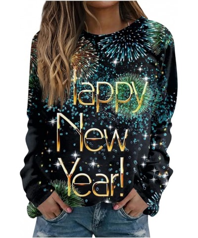 Happy New Year 2024 Shirt for Women Letter Printed Long Sleeve Oversized Crewneck Sweatshirts Loose Fit No Hood S-3XL 01-roya...