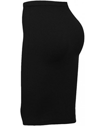 Women's Stretchy Slim Fit Midi Bandage Pencil Skirt Black-2 $18.24 Skirts