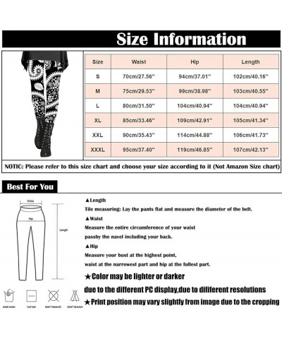 Stylish Boho Printed Leggings Tights for Women Skinny Comfy Stretchy High Waisted Workout Athletic Fitness Yoga Pants Type - ...