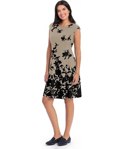 Jess Fit & Flare Taupe/Black $10.40 Dresses