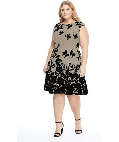 Jess Fit & Flare Taupe/Black $10.40 Dresses