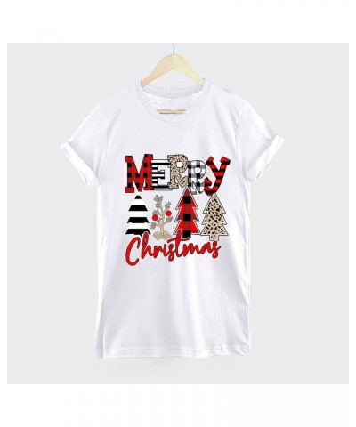 Womens Relaxed Fit T Shirts Long Short 3/4 Sleeve Crew V Neck Festival Vacation Tops Tee for Women Fall Summer 2024 Christmas...