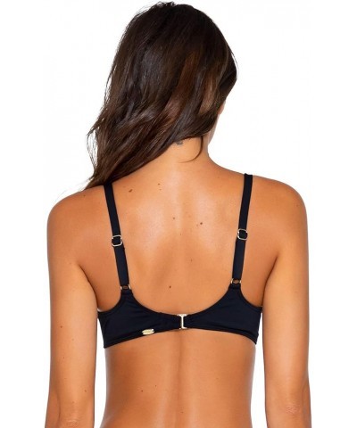 Women's Standard Carmen Swimsuit Bikini Top with Underwire Black $20.90 Swimsuits