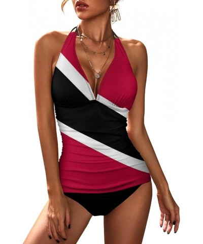 Trinidad and Tobago Flag Bikini Swimsuit Women Vintage Sexy Swimsuit Bikini XL X-Small White-1-1 $14.30 Swimsuits