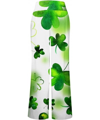 Saint Patricks Day Outfit Women Shamrock High Waist Workout Fashion Bottoms Trousers Lucky Cute Funny Pants G-green $7.64 Pants