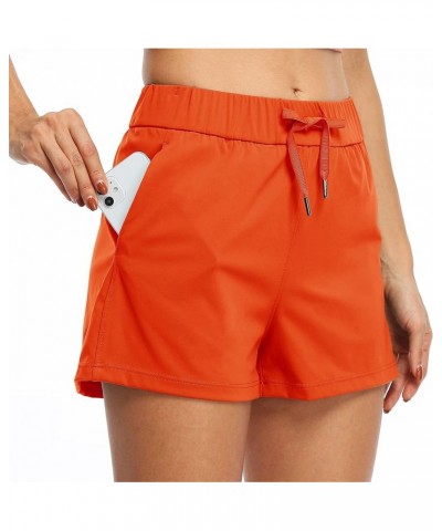 Women's Shorts Hiking Athletic Shorts Yoga Lounge Active Workout Running Shorts Comfy Casual with Pockets 2.5 Totamo Red $12....