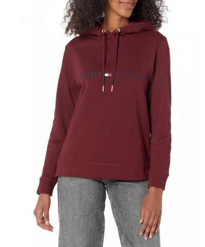 Women's Adaptive Seated Fit Logo Hoodie, Deep Rouge $11.48 Hoodies & Sweatshirts