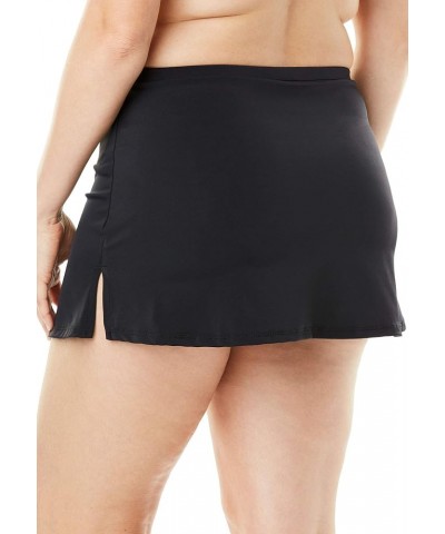 Women's Plus Size Side Slit Swim Skirt Electric Iris $15.44 Swimsuits