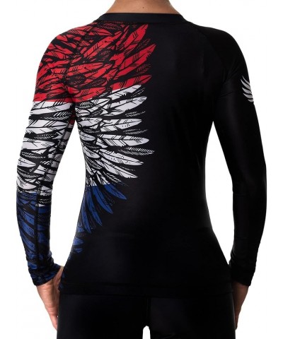 Women's Aerial Assault BJJ Rash Guard MMA Red/White/Blue Red/White/Blue $32.50 Swimsuits