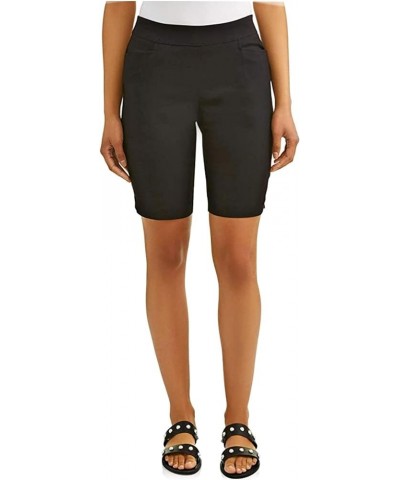 Women's Pull on Styling 10" Inseam Millenium Bermuda Black $17.60 Shorts