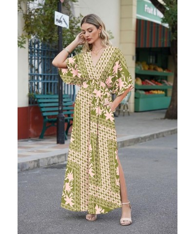 Jumpsuit for Women Casual Loose Short Sleeve Wide Leg Pant Romper V Neck Summer One Piece Outfits Pink $11.25 Jumpsuits