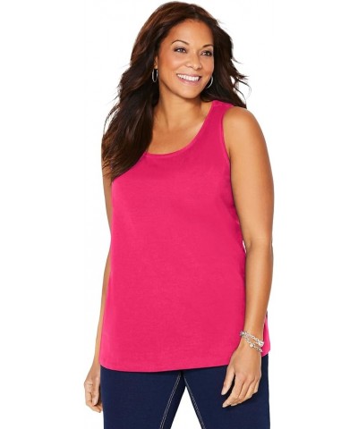 Women's Plus Size Suprema Tank Pink Burst $15.41 Tanks