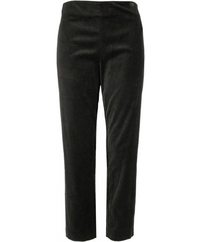 Women's Plus Size Stretch Velvet Skinny Ankle Pants 18W Black $43.68 Pants