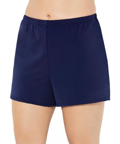 Women's Plus Size Relaxed Fit Swim Short Navy $19.14 Swimsuits