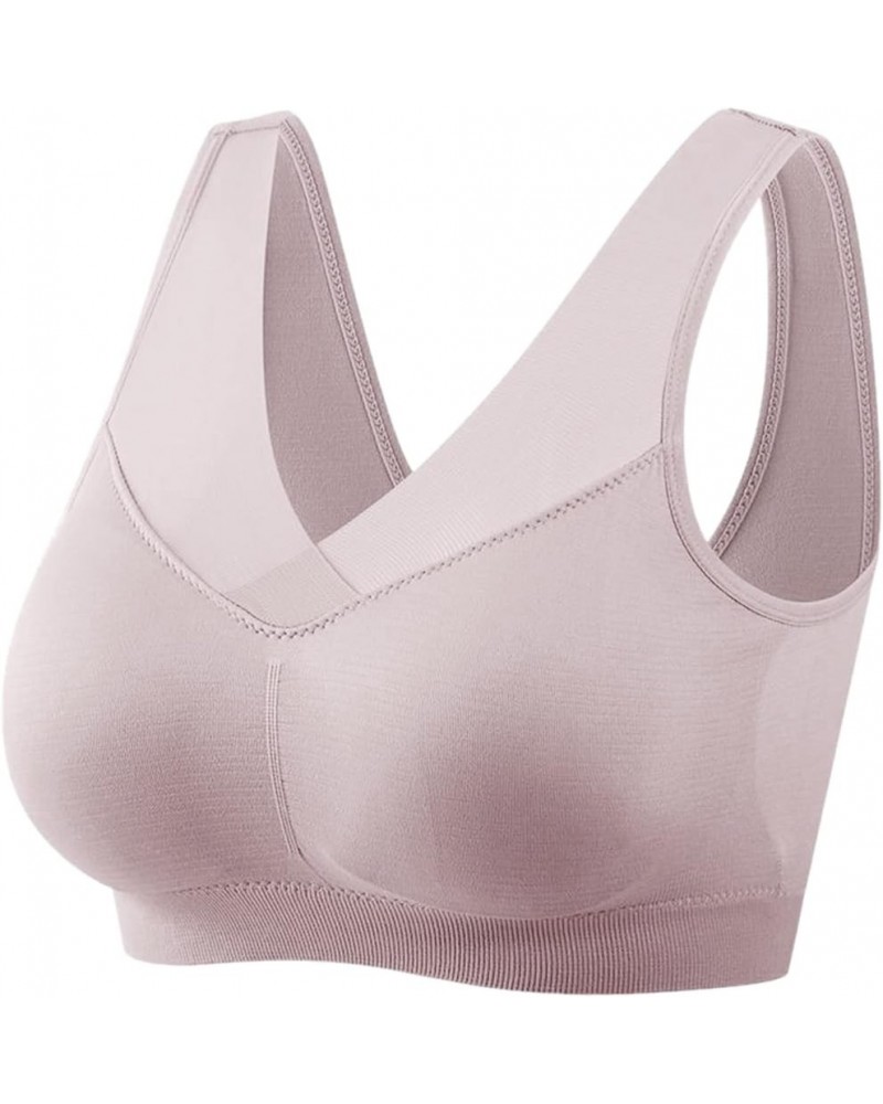 Sports Bras for Women Full Coverage Plus Size No Underwire T-Shirt Bra Lightly Lined Beauty Back Smoothing Comfort Underwear ...