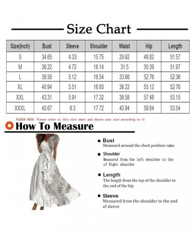 Maxi Dresses for Women 2024 Casual Sexy Short Sleeve Summer Dresses V Neck Plus Size Formal Trendy Floral Long Dress 04-khaki...